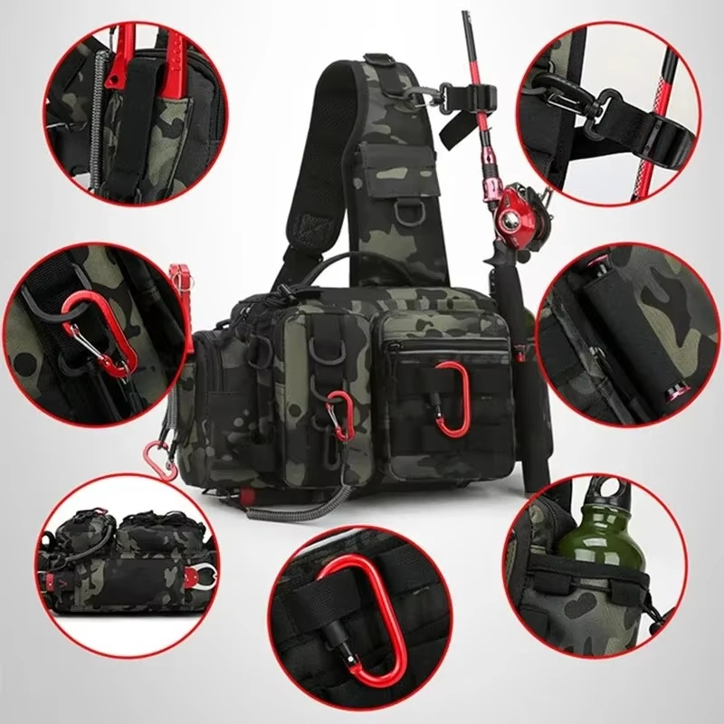 Bolso táctico de cintura para  - Fishing Equipment Bag reseña y precio