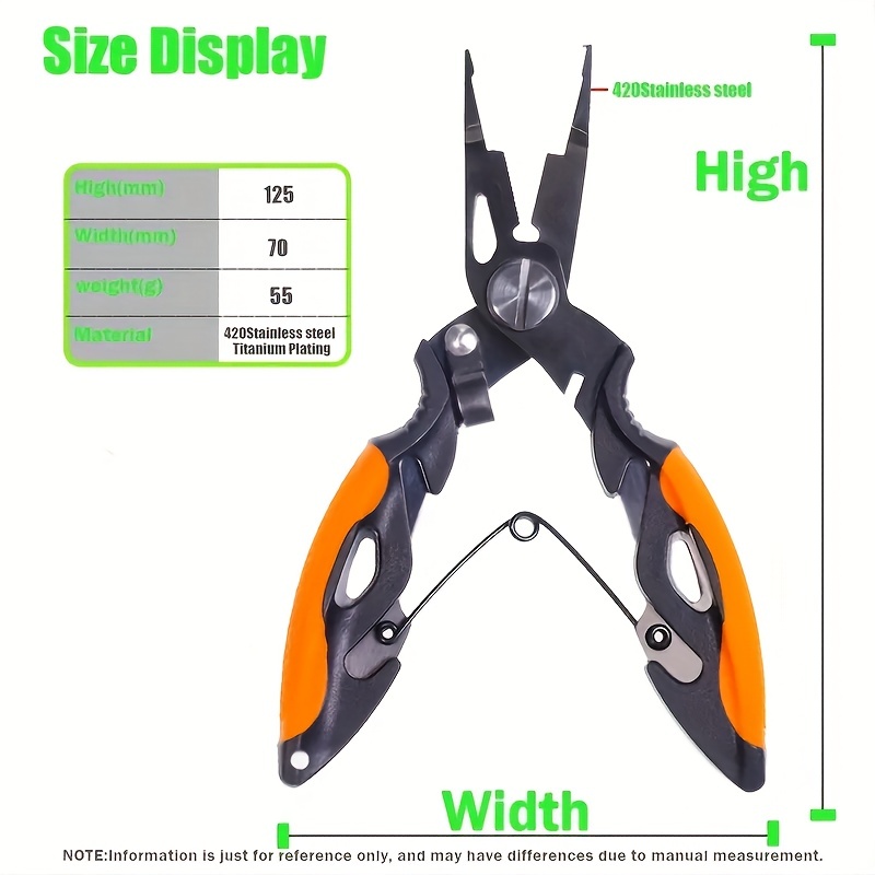 1 unidad de alicates de acero  - Fishing Equipment Price reseña y precio